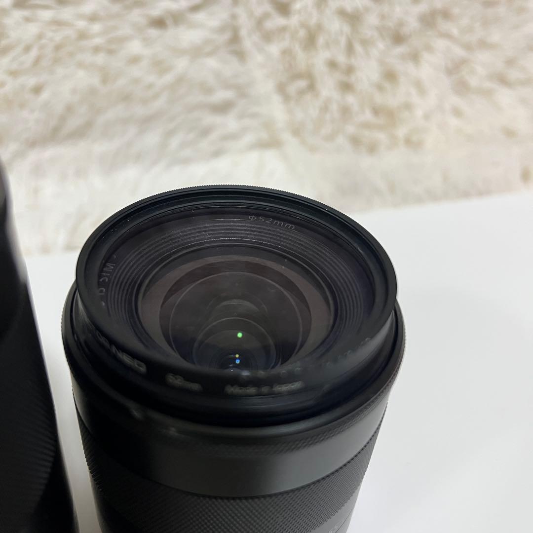 【極美品】Canon EOS M3 ブラック ダブルレンズキット バッテリー２個