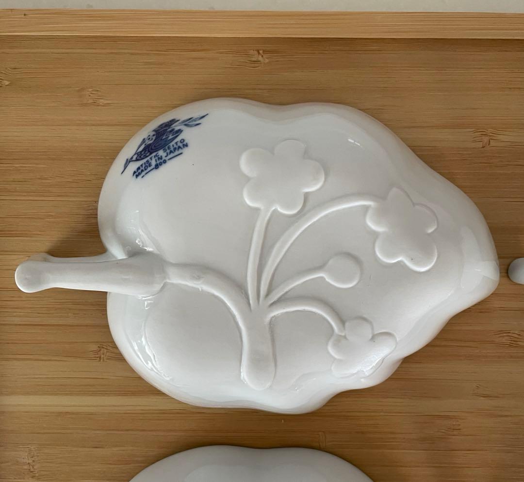 ☆未使用☆アーティスティックセイトー•フラワーチャイルド/リーフ型ディッシュ☆