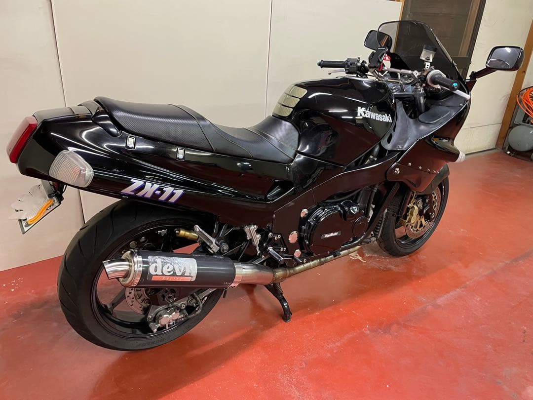 ZX11 ZZR1100用 4-1 devilデビル菅　大きな曲がりヘコミ無し