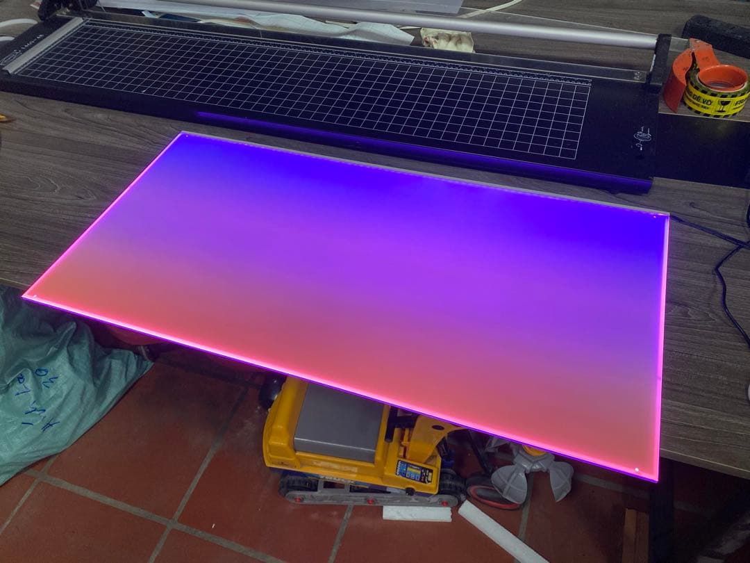 新品未使用　ライトスクリーン　アクアリウム　LED RGB 30cm×30cm