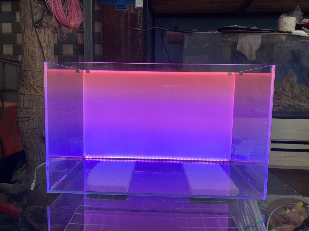 新品未使用　ライトスクリーン　アクアリウム　LED RGB 30cm×30cm