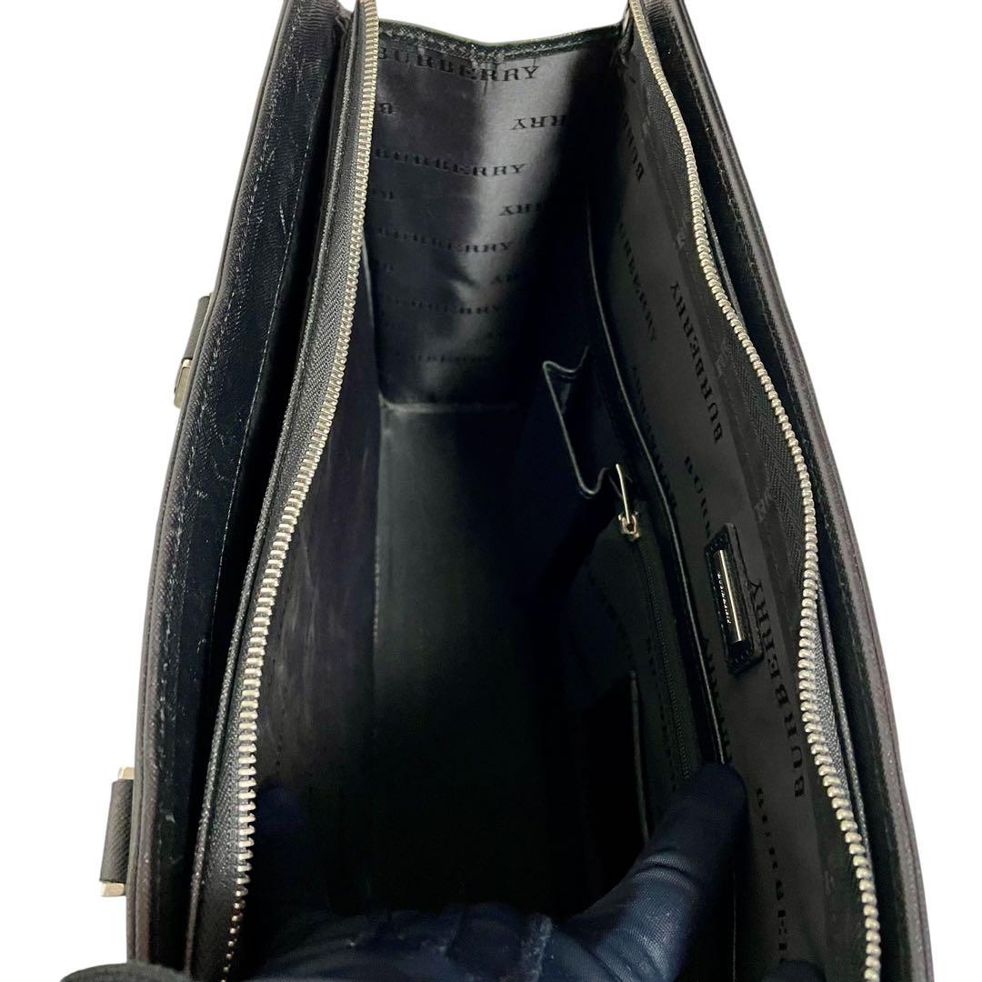 BURBERRY バーバリー サフィアーノレザー ビジネスバッグ ブリーフケース