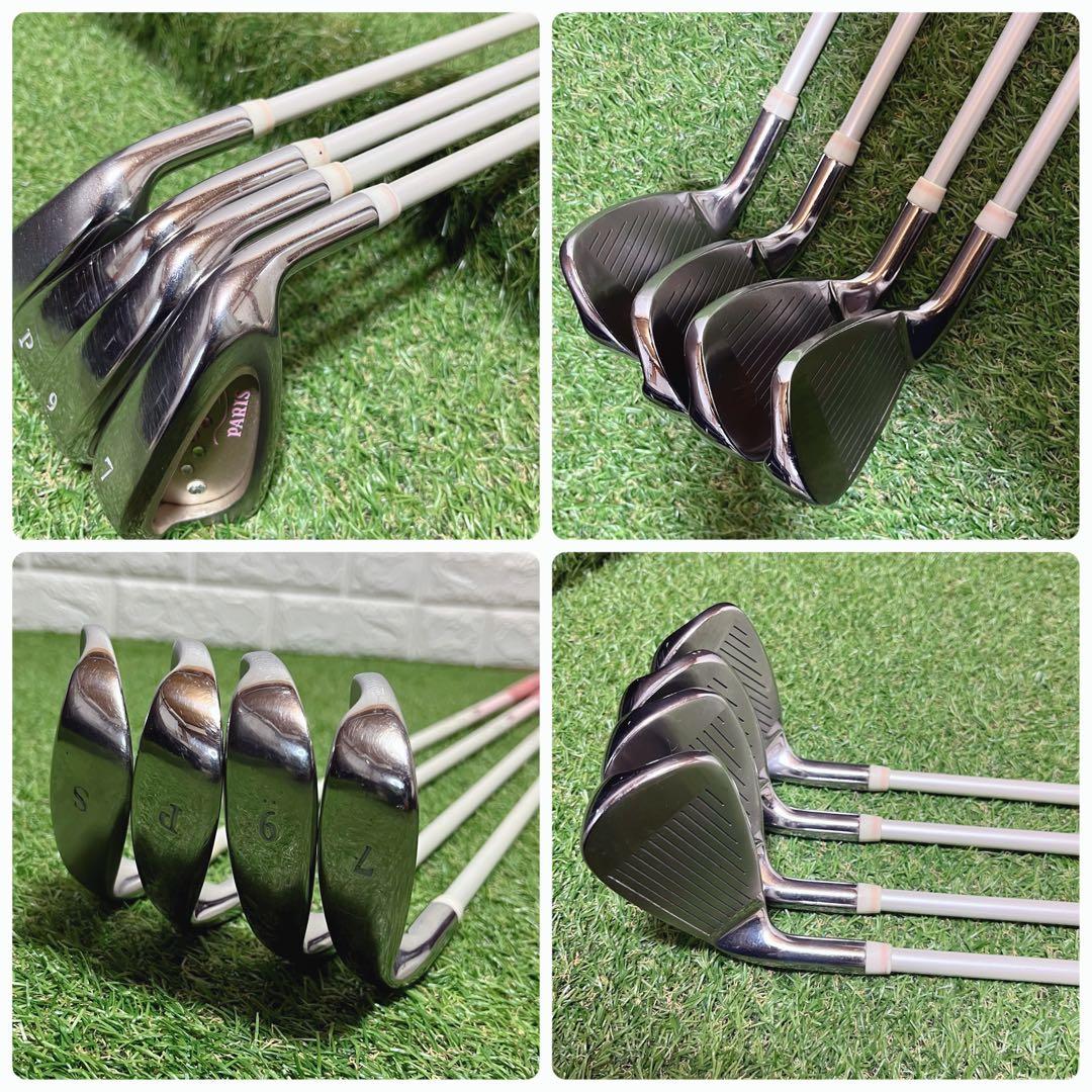 PARIS 初心者に優しいセット かわいい レディースゴルフクラブ8本セット