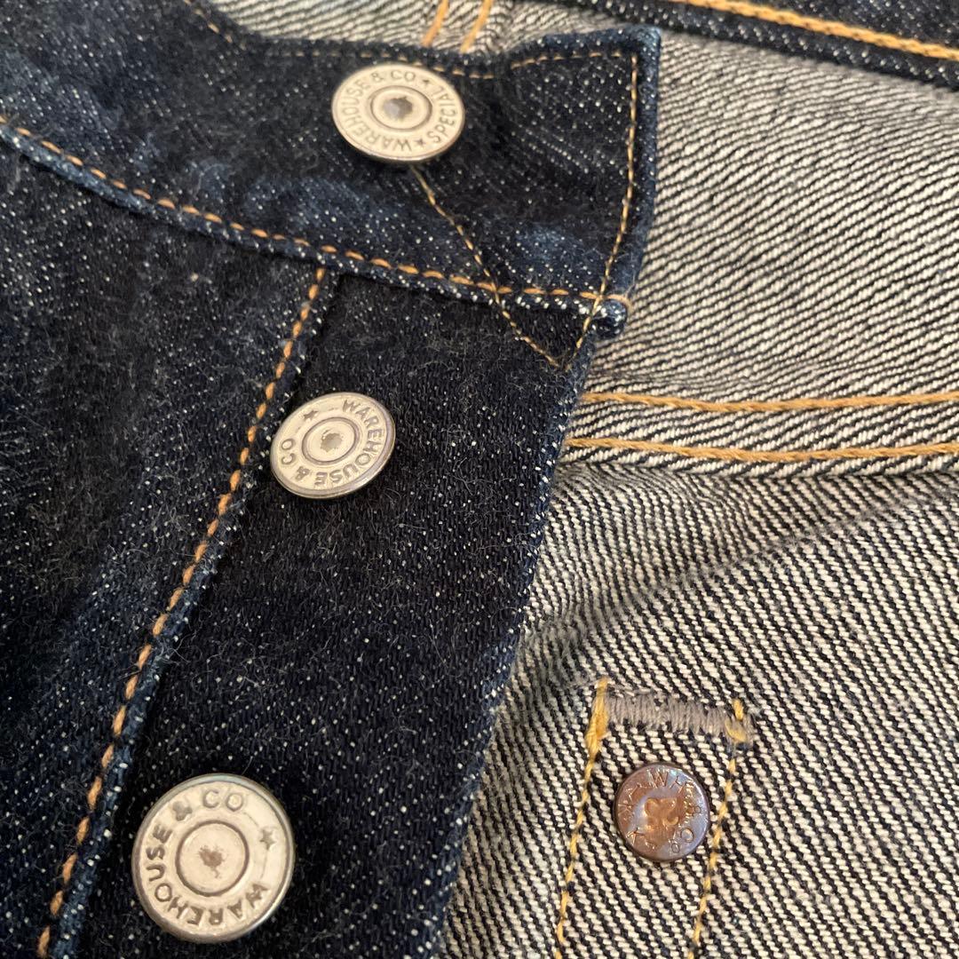 ク*ん様 WAREHOUSE 1001XX　W34　ウェアハウス　黒パッチ　限定