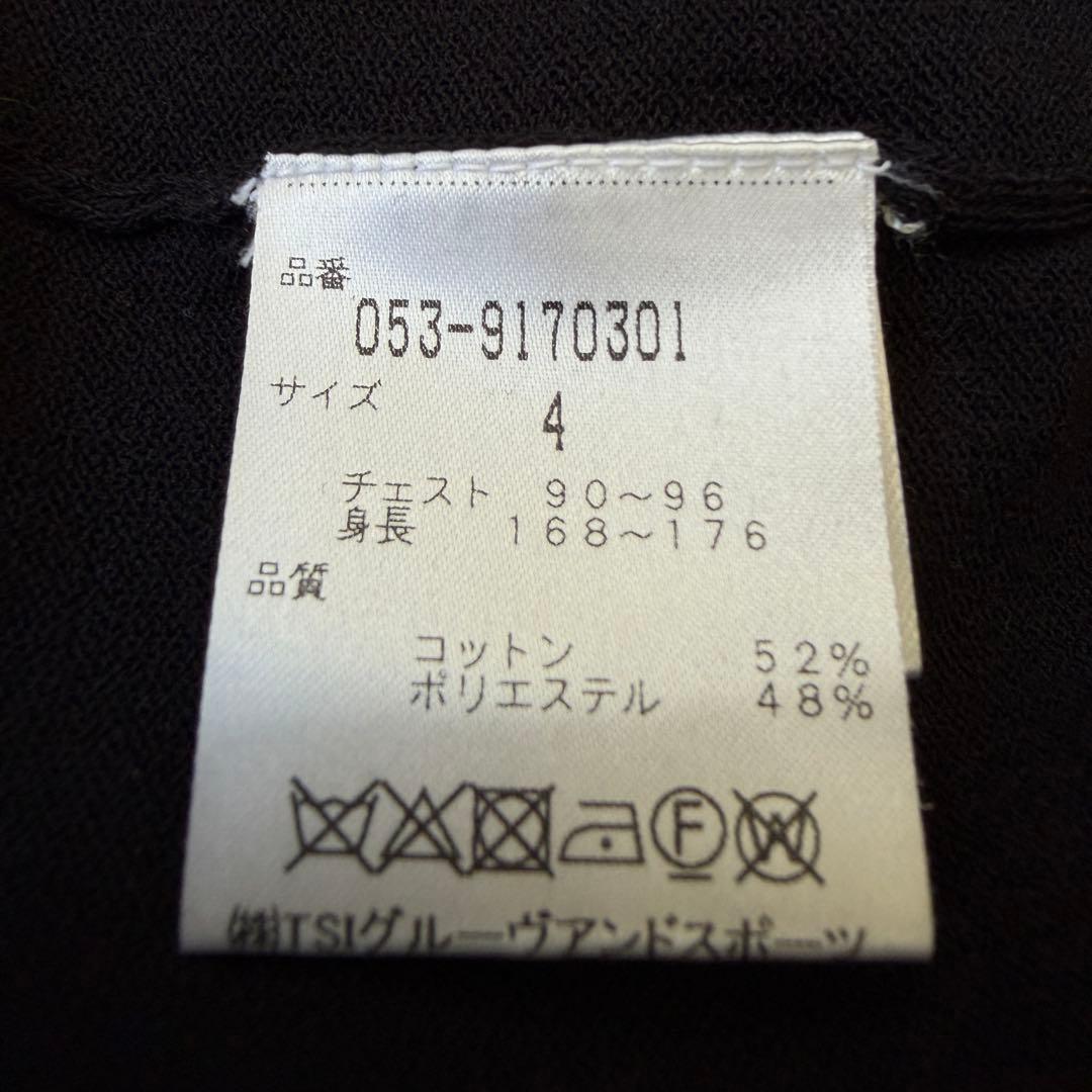 パーリーゲイツ　ニット　黒　白　赤　M〜L相当　ブラック　コットン素材　4