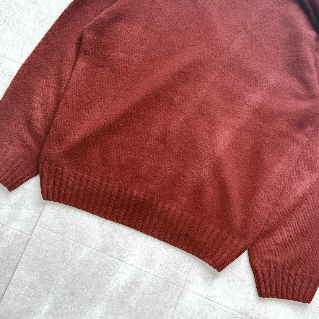 美品✨ マーガレットハウエル 22AW カシミヤコットンカーディガン えんじ Ⅱ