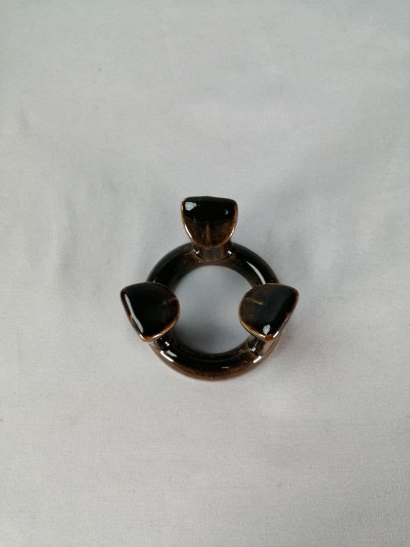 【茶事具】色変七種蓋置　加藤五陶作　蓋置200