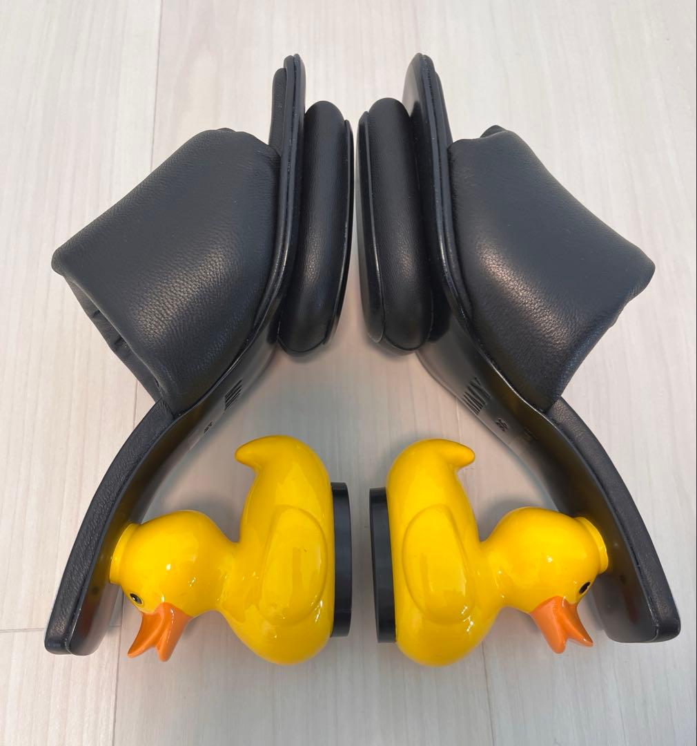 メゾンミハラヤスヒロ ダックヒールサンダル アヒル ミュール 36 ブラック