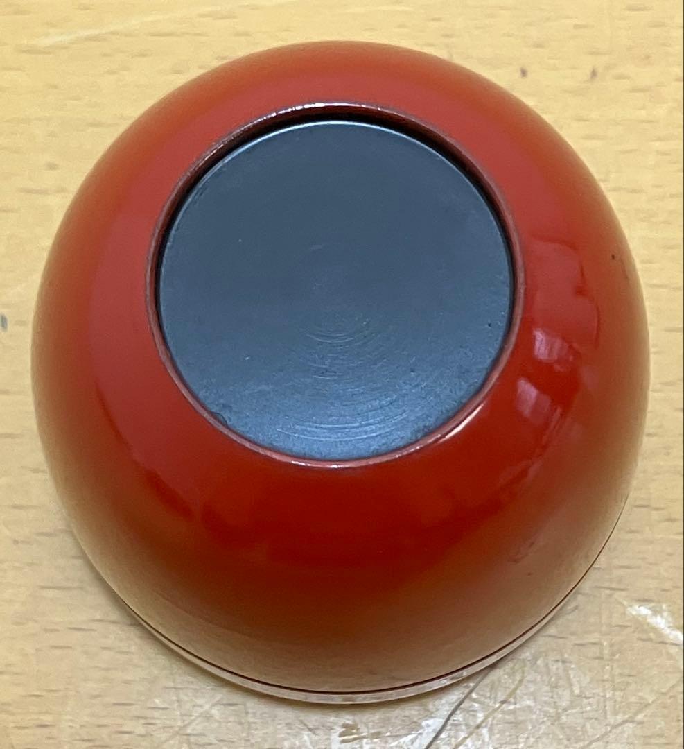 【茶道具】棗　なつめ　朱色　抹茶入れ　茶器　漆塗り