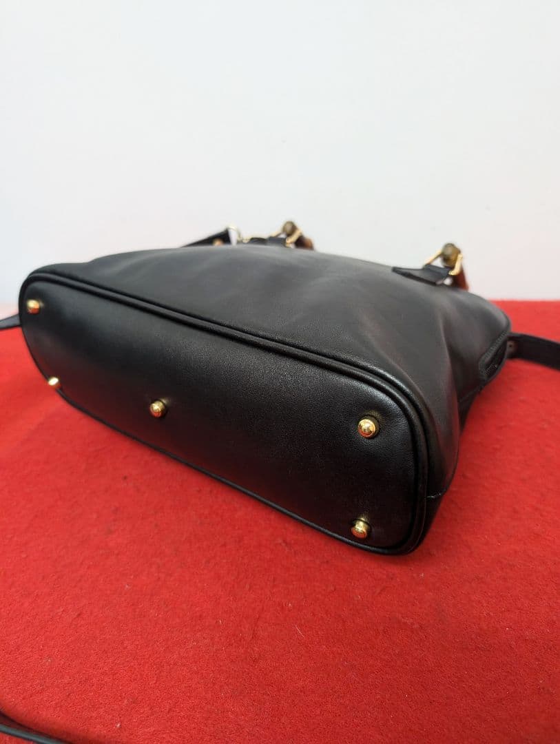 美品 極希少！Gucci バンブー レザーミニハンドバッグ ショルダーバッグ廃盤