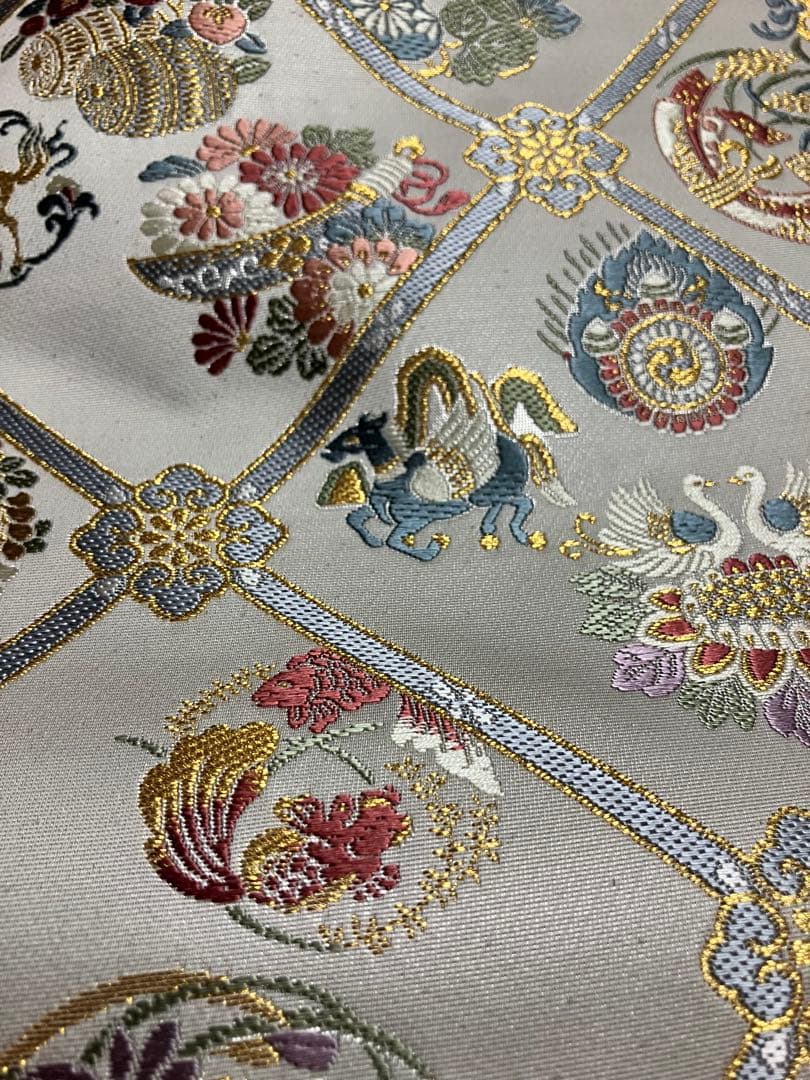 専用です　お仕立て上がり名古屋帯　新品未使用品　正絹　西陣織　No.350