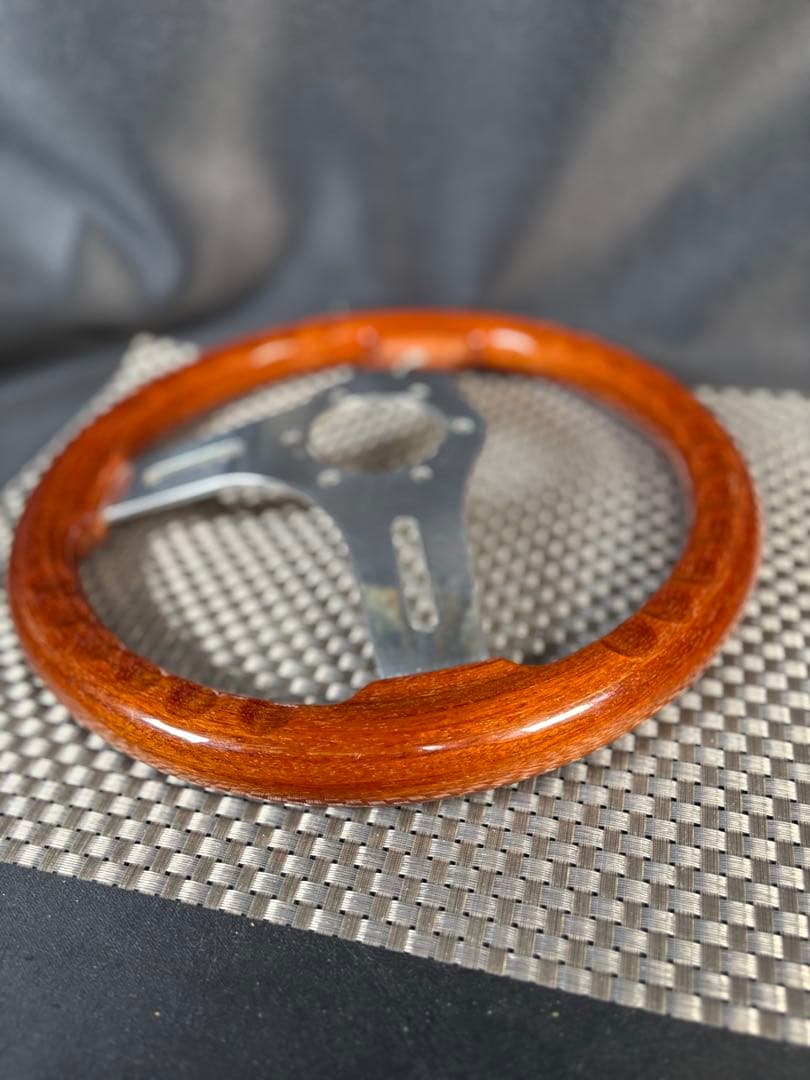 C026 OBA オバ　木製ステアリング　ハンドル　レア　ヴィンテージ 30cm