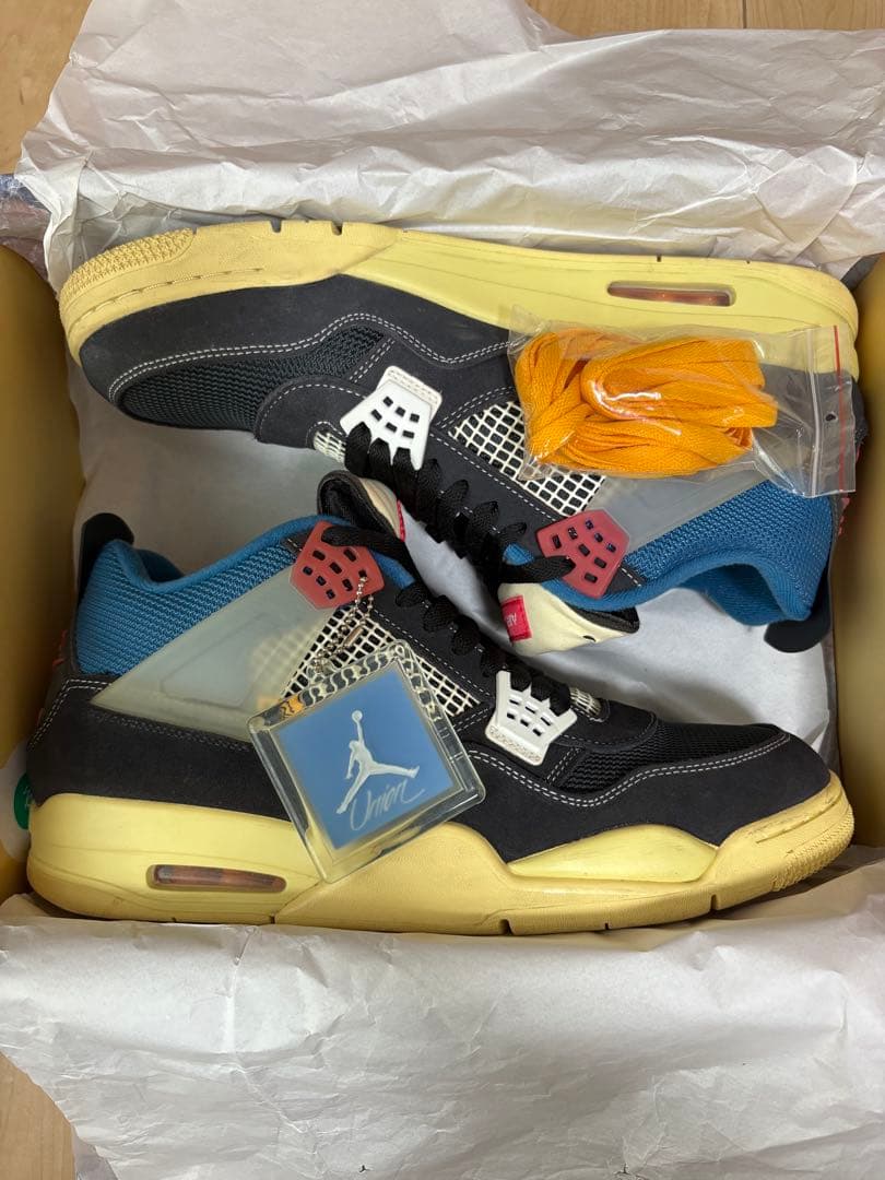 Nike×Unionナイキユニオンエアジョーダン4オフノワールUS14/32cm