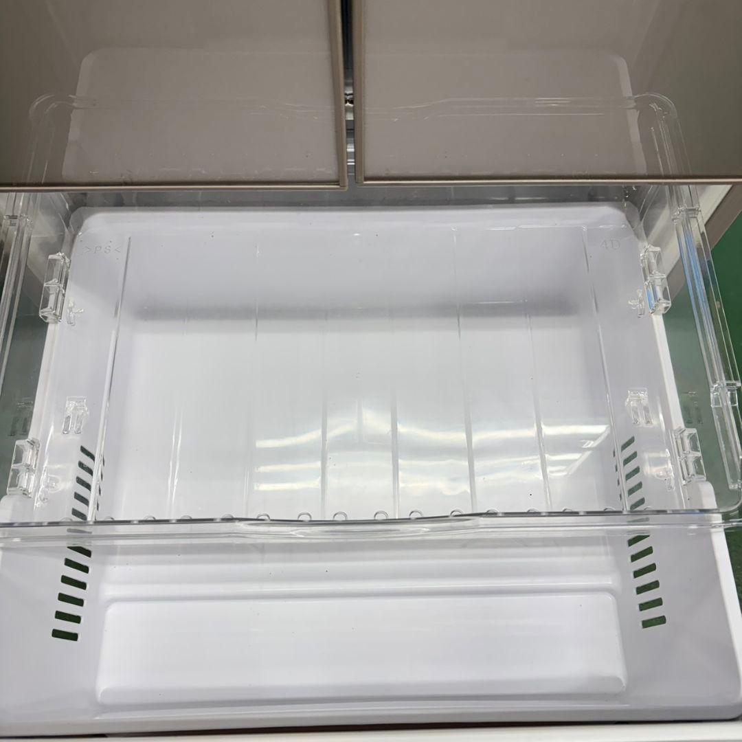 704 鏡面　5ドア　大型冷蔵庫　400L強 自動製氷機　極美品　右開　イチオシ