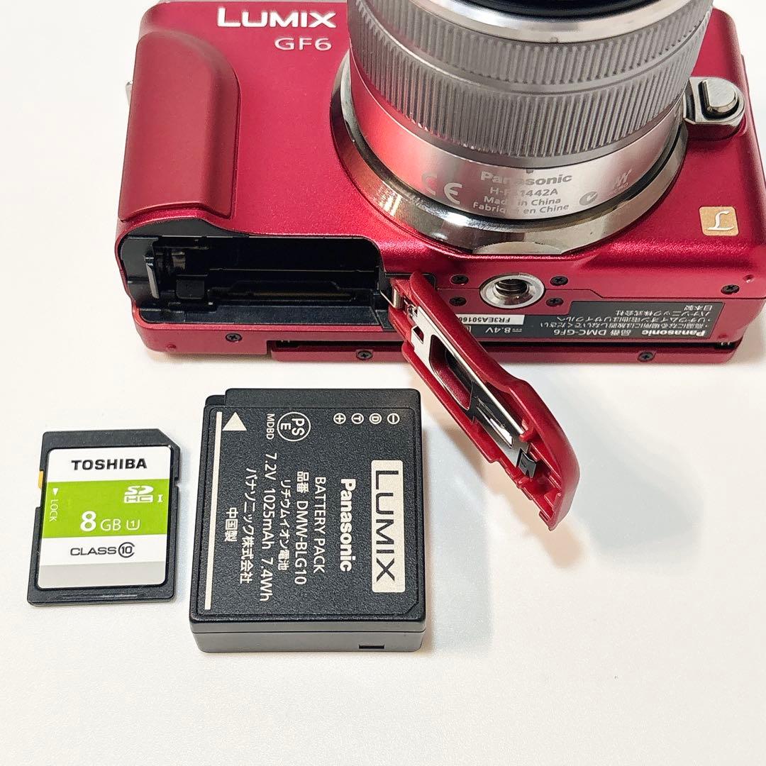 ✨美品✨ パナソニック LUMIXG ミラーレス一眼 DMC-GF6W デジカメ