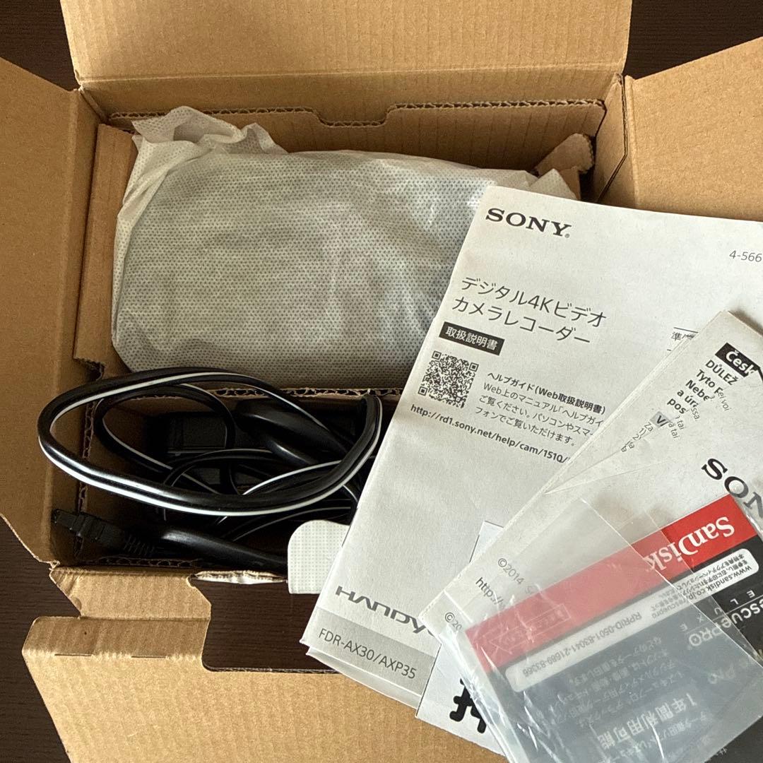 SONY FDR-AX30 4Kビデオカメラ 本体のみ ※ジャンク扱い