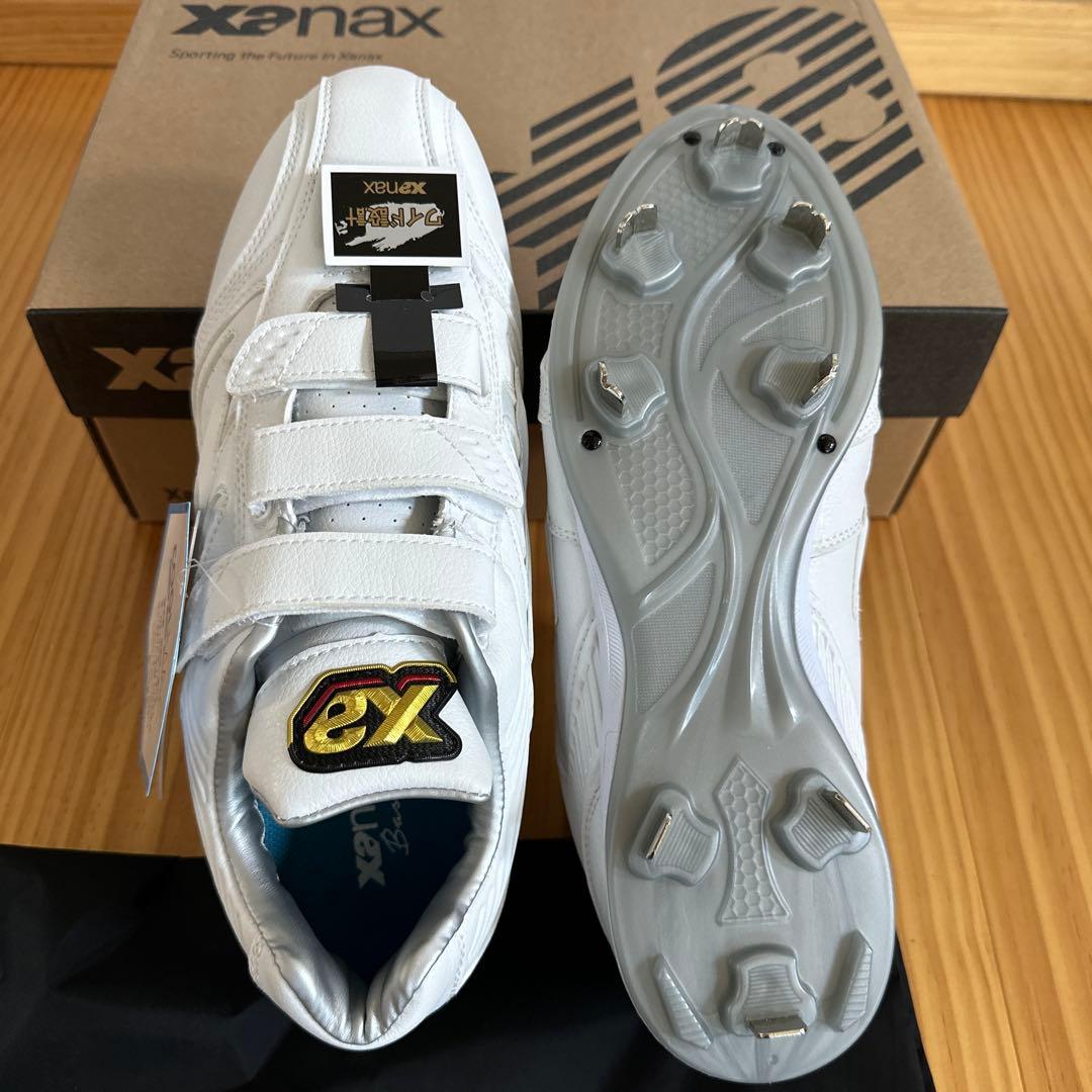 Xanax ザナックスベルト樹脂底金具高校野球　ホワイト綺麗ですトラストシリーズ