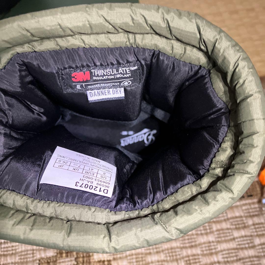 美品　Danner フレッド スノーブーツ D120073カーキ 26cm