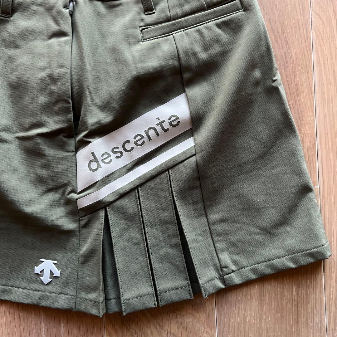 【新品】デサント　descente ゴルフスカート オリーブグリーン　S