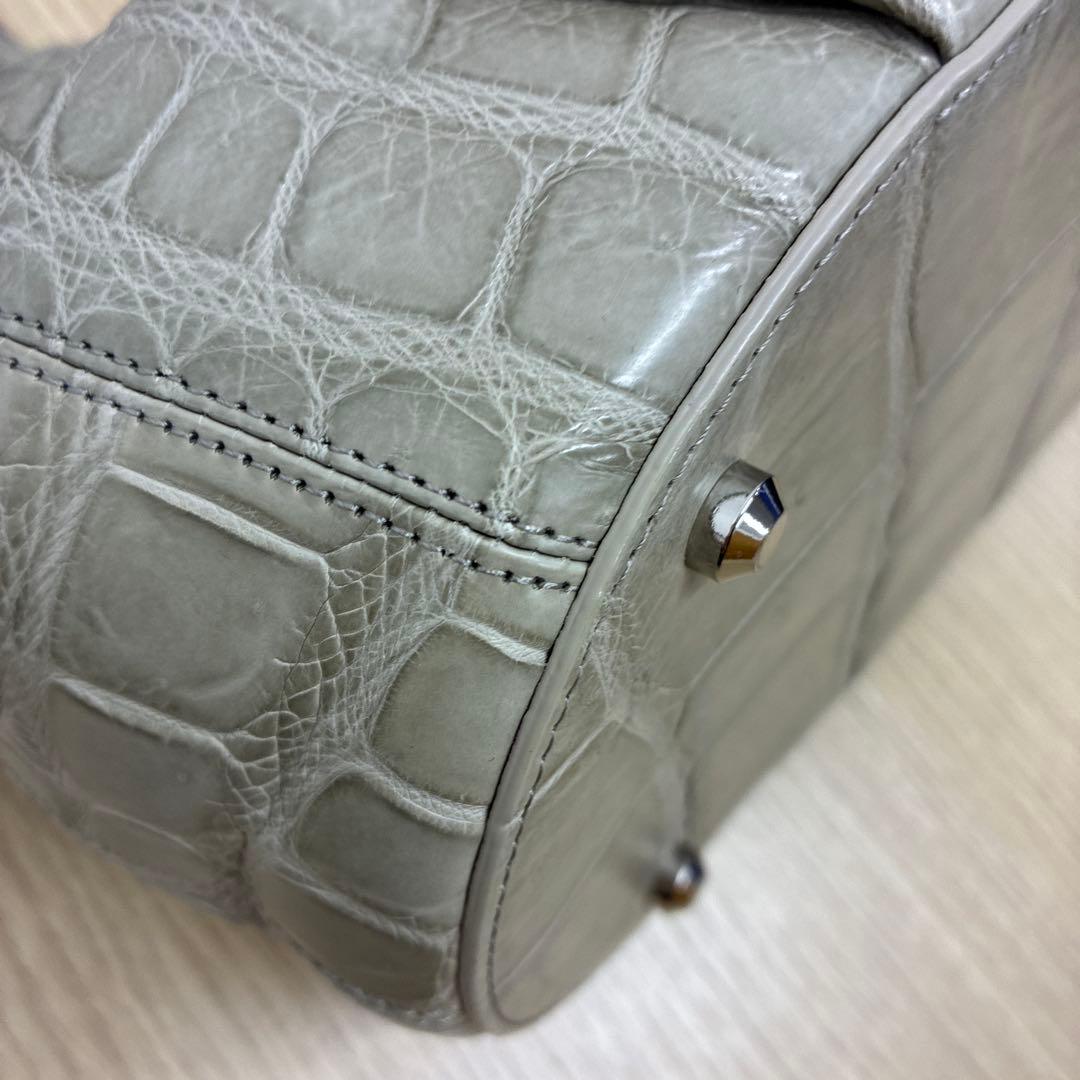 BAGFAN JRA 本クロコダイル レザートート 高級バッグ 正規タグ付き