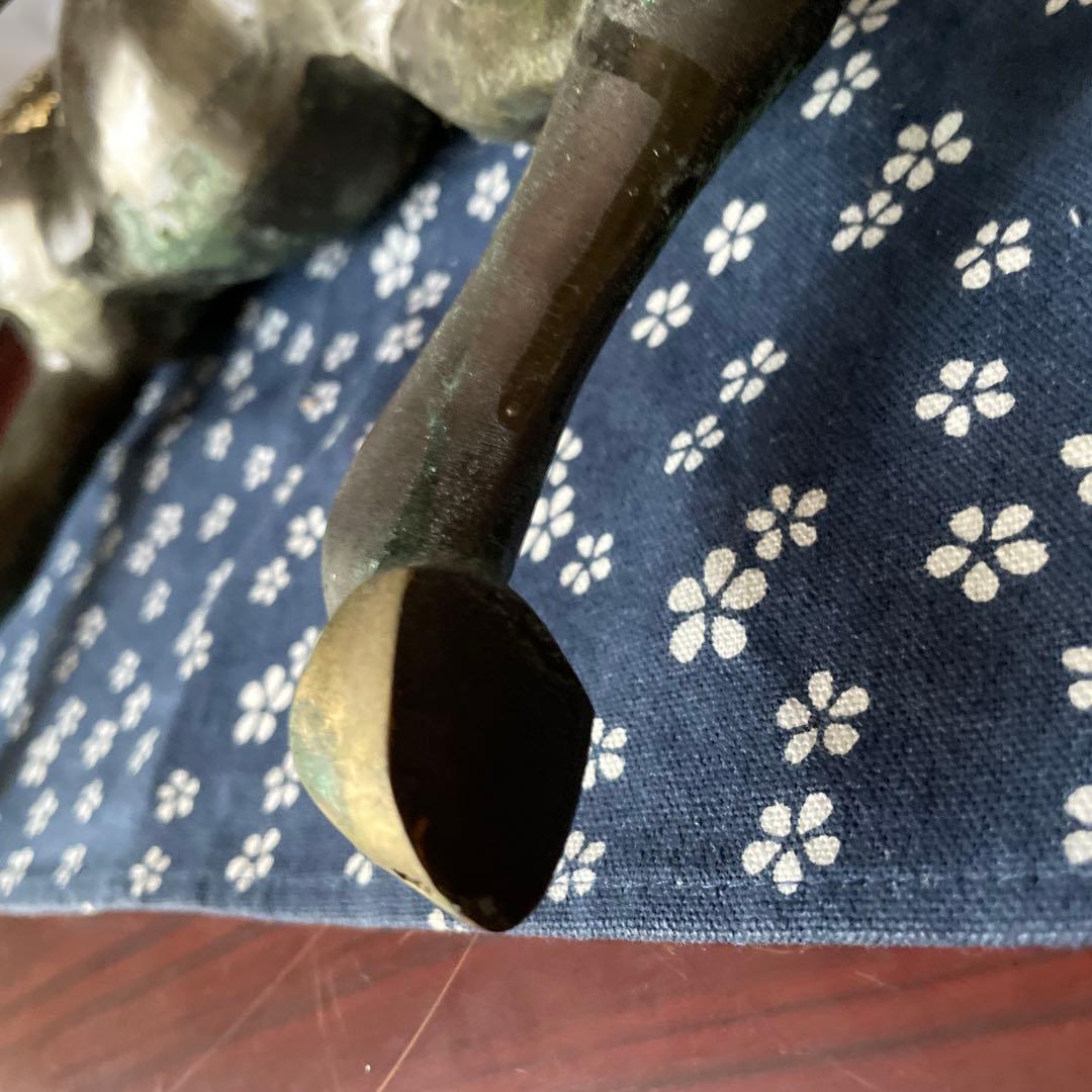青銅　馬　置物