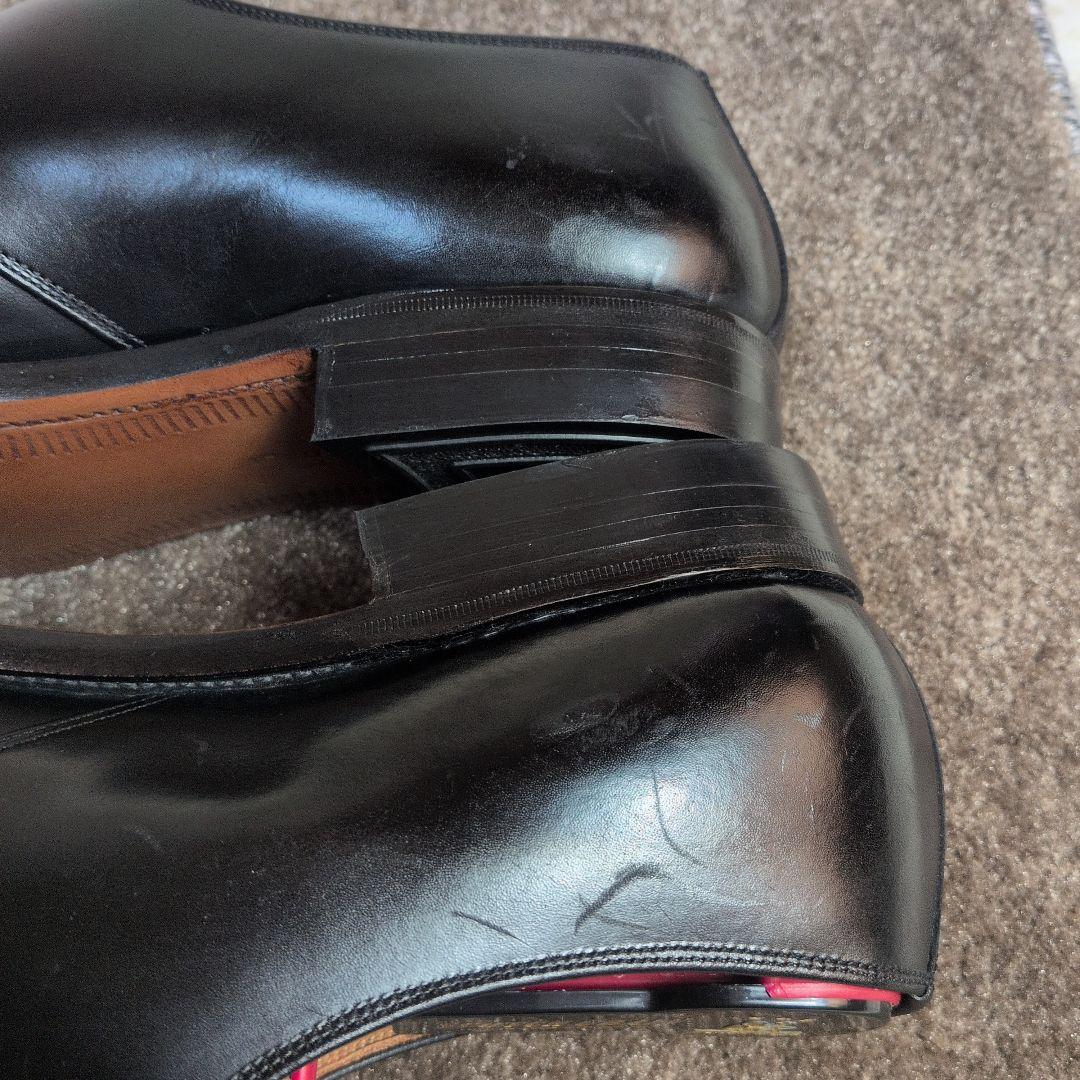 【美品✨SCOTCH GRAIN✨2E✨25cm】レザー ビジネス シューズ 黒