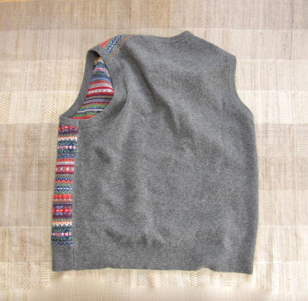 Brooks Brothers フェアアイル柄 ニットベスト XL