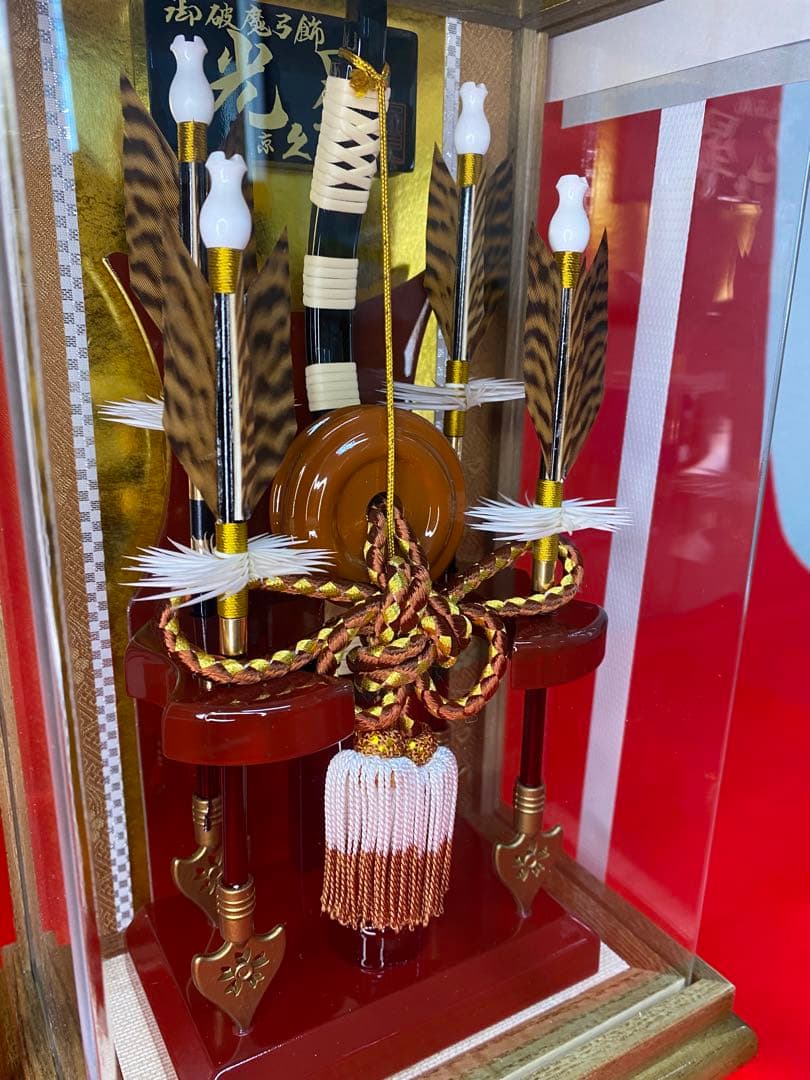 東京久月　破魔弓　アクリルケース　９号・間口約２１×奥行約１４×高さ約３４㎝