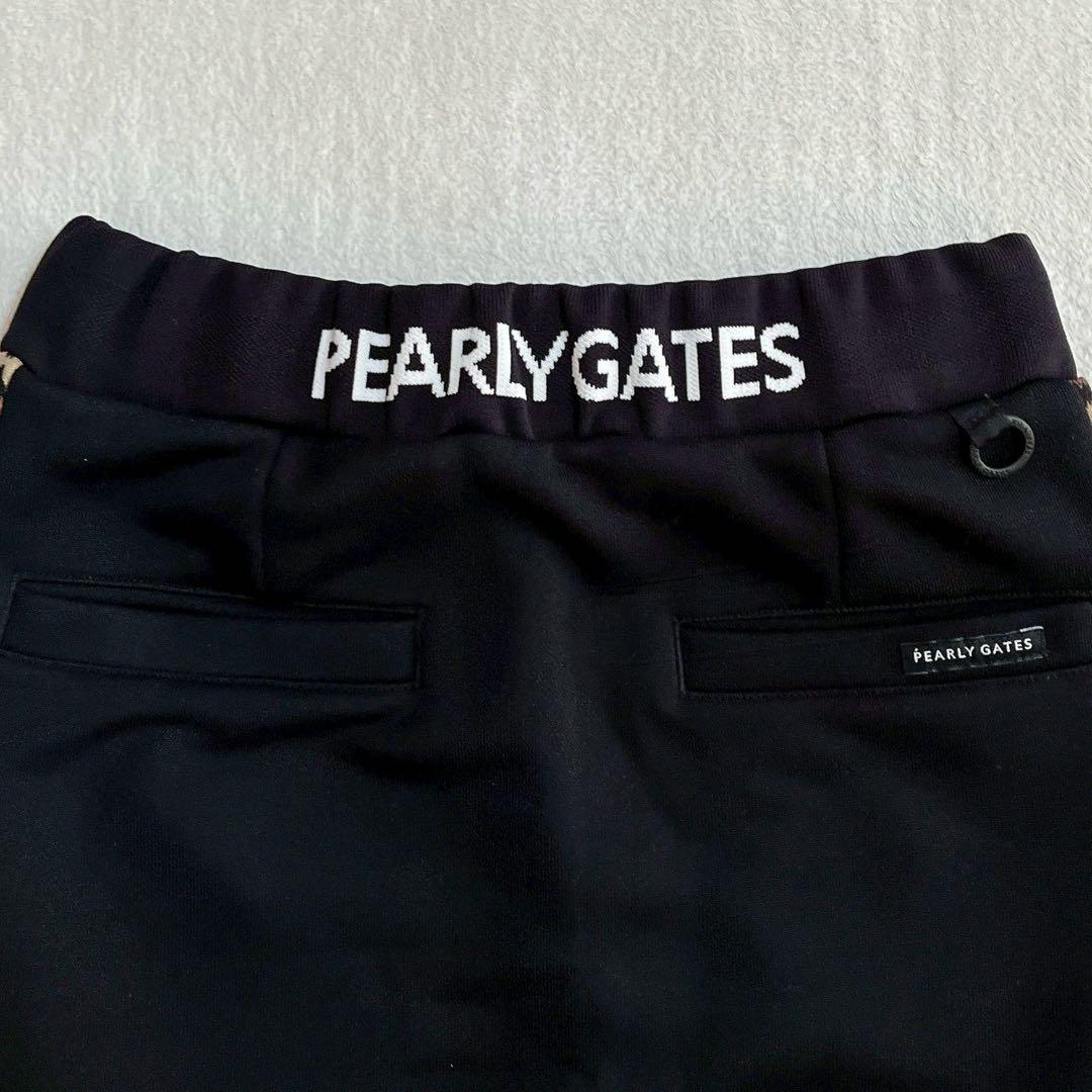 極美　パーリーゲイツ 　セットアップ　モックネック　スカート　ひょう　レオパード
