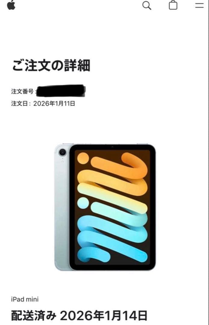【美品】iPad mini 7 128GB Wi-Fi+Cellular ブルー