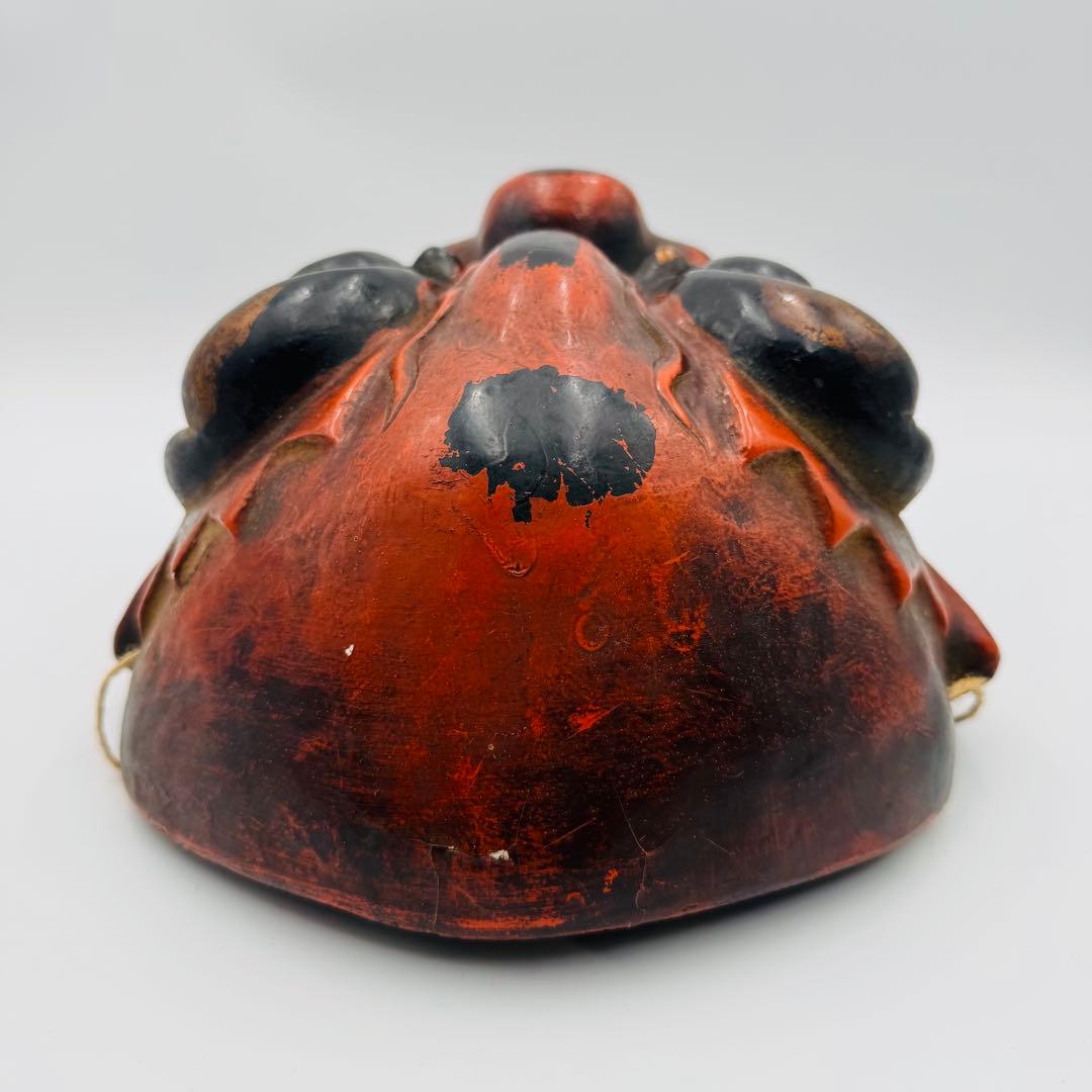 追儺鬼 鬼の面 神楽面 能面 木彫 お面 飾り面 魔除け お祭り 日本伝統