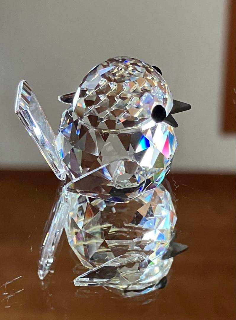 SWAROVSKI スワロフスキー 1988年 廃盤品 置物 鳥 スズメ 希少