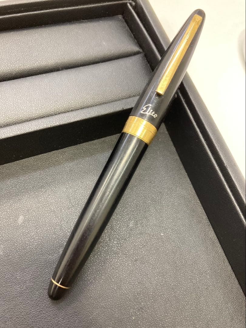 PILOT パイロット 万年筆 カスタム エリート 黒軸 中字 smtb-f