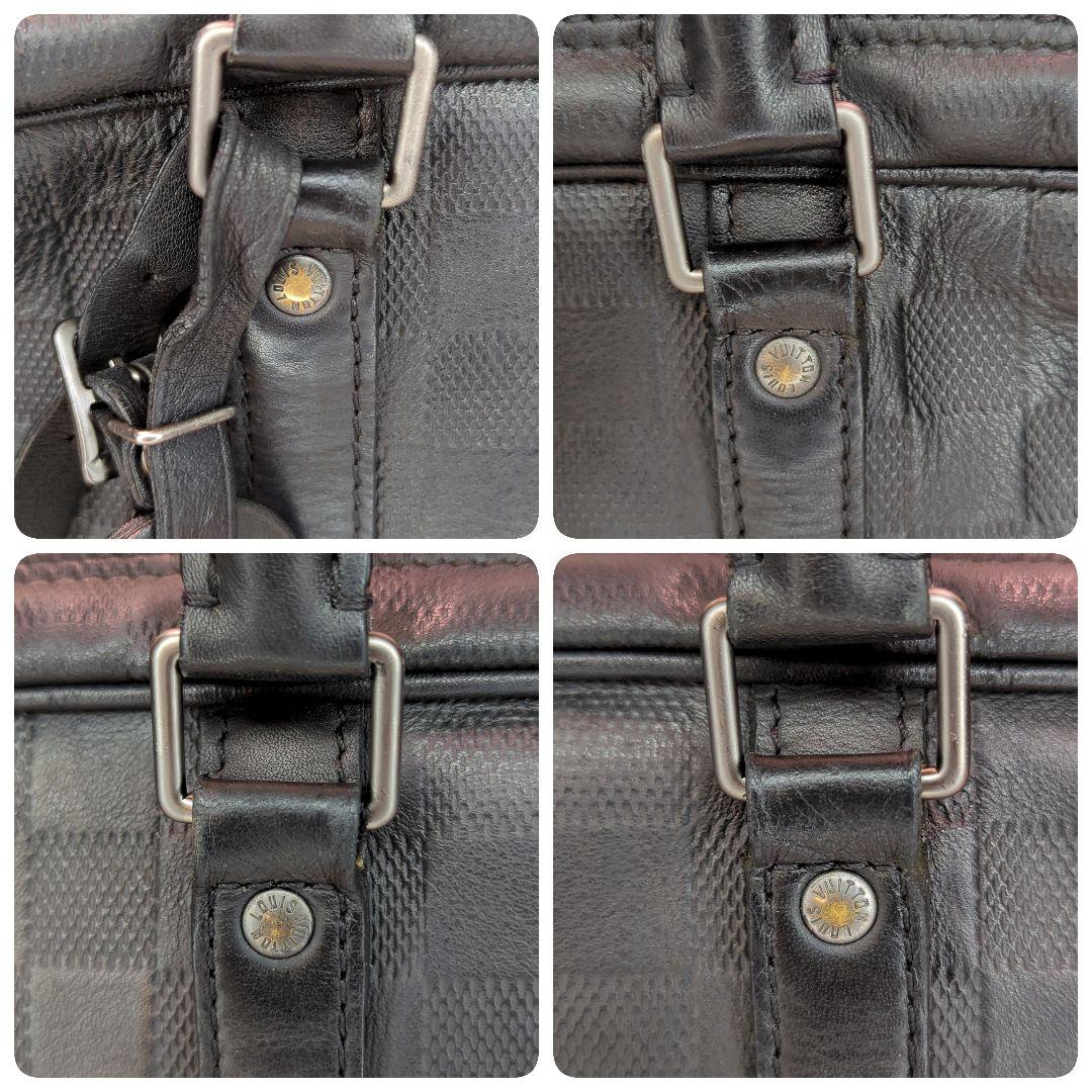 ルイ・ヴィトン ビジネスバッグ ブラック 黒 ダミエ ロゴ レザー