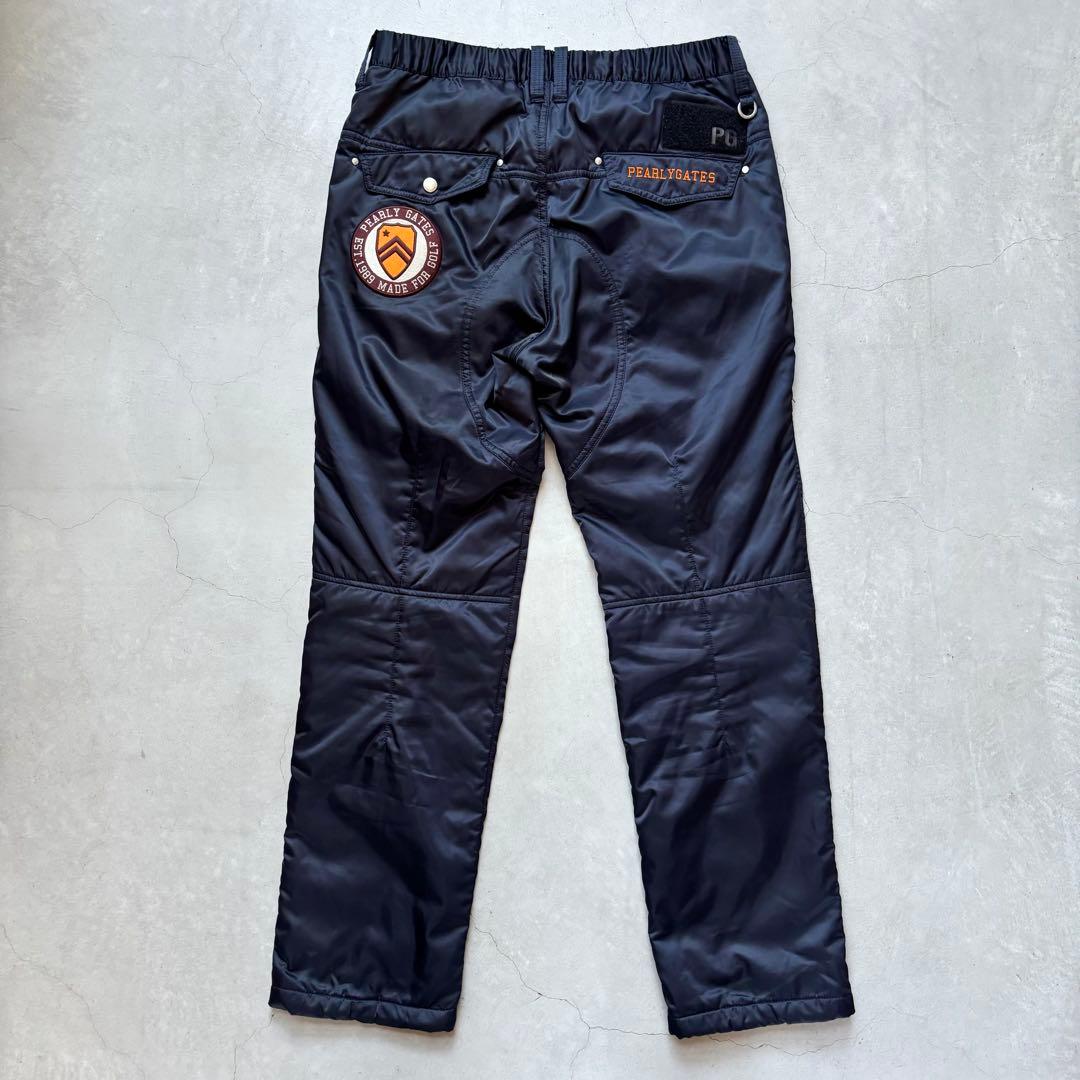 【極美品】PEARLEY GATES パーリーゲイツ 中綿ナイロンパンツ ロゴ