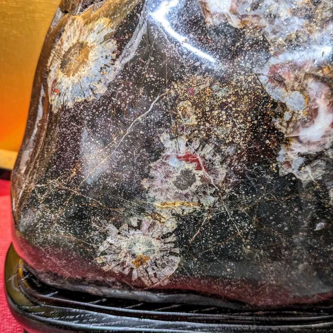 菊花石 岐阜県根尾谷産16.2㌔ 鑑賞石 観賞石 水石 盆石 天然石 置物 家宝