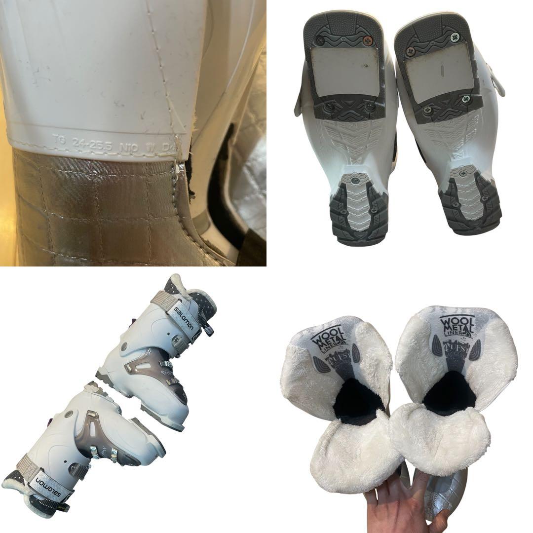 レディース　ACCES60 サロモン/スキーブーツ/24-24.5cm/白