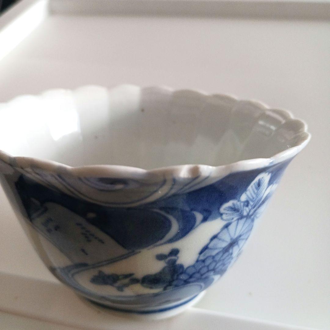 古伊万里　草花連弁