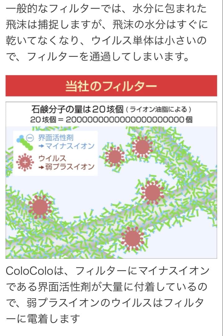 美品　空気清浄機 高性能フィルター　花粉　ウイルス99%除菌　10畳用　コロナ