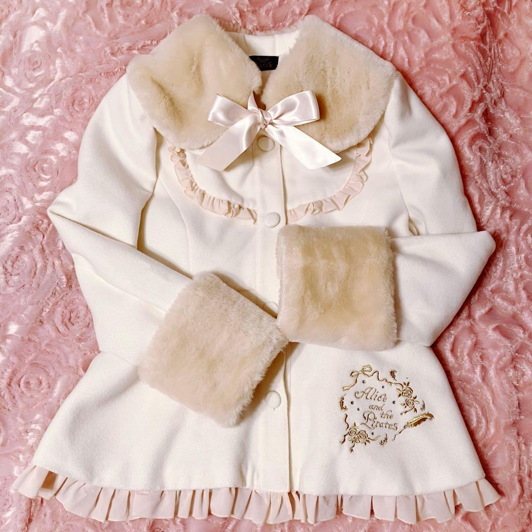 Alice and the Pirates フェザーローズ刺繍ショートコート