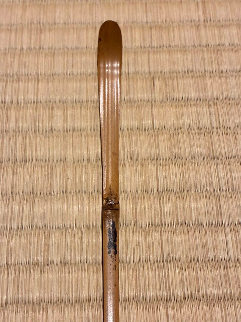 茶道具　浸竹茶杓　銘『せせらぎ』 紫野 聚光院 小野澤虎洞 作