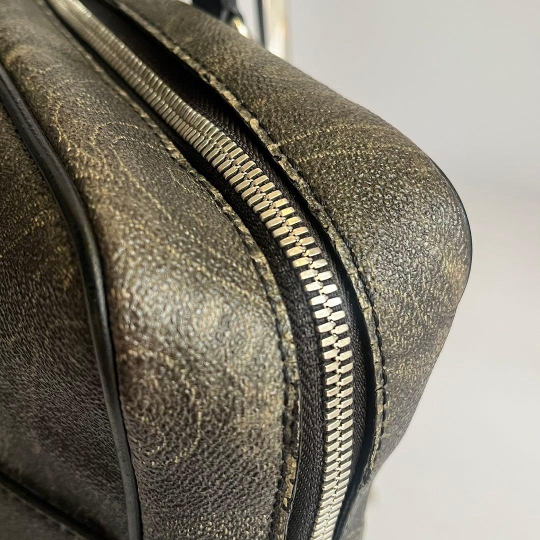 ETRO エトロ ハンドバッグ　ビジネスバッグ　PVC レザー　総柄　メンズ