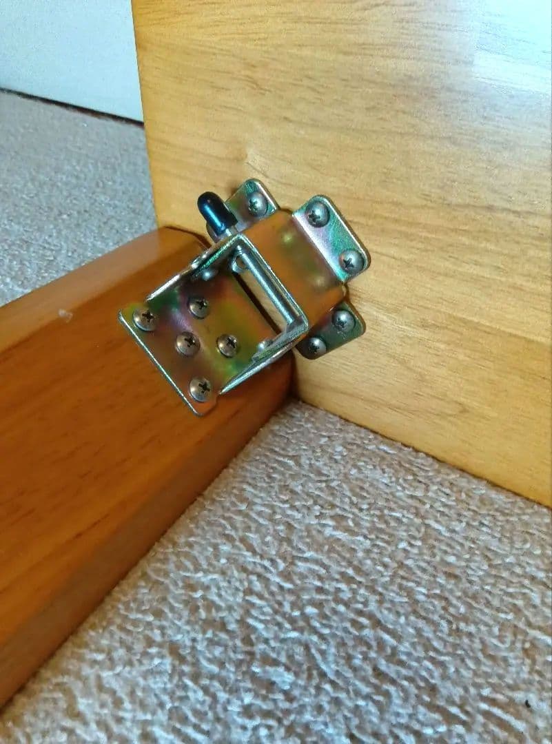 座卓120×75×高32cm折畳み　天然木ラッカー塗装ライトブラウン　使用2度