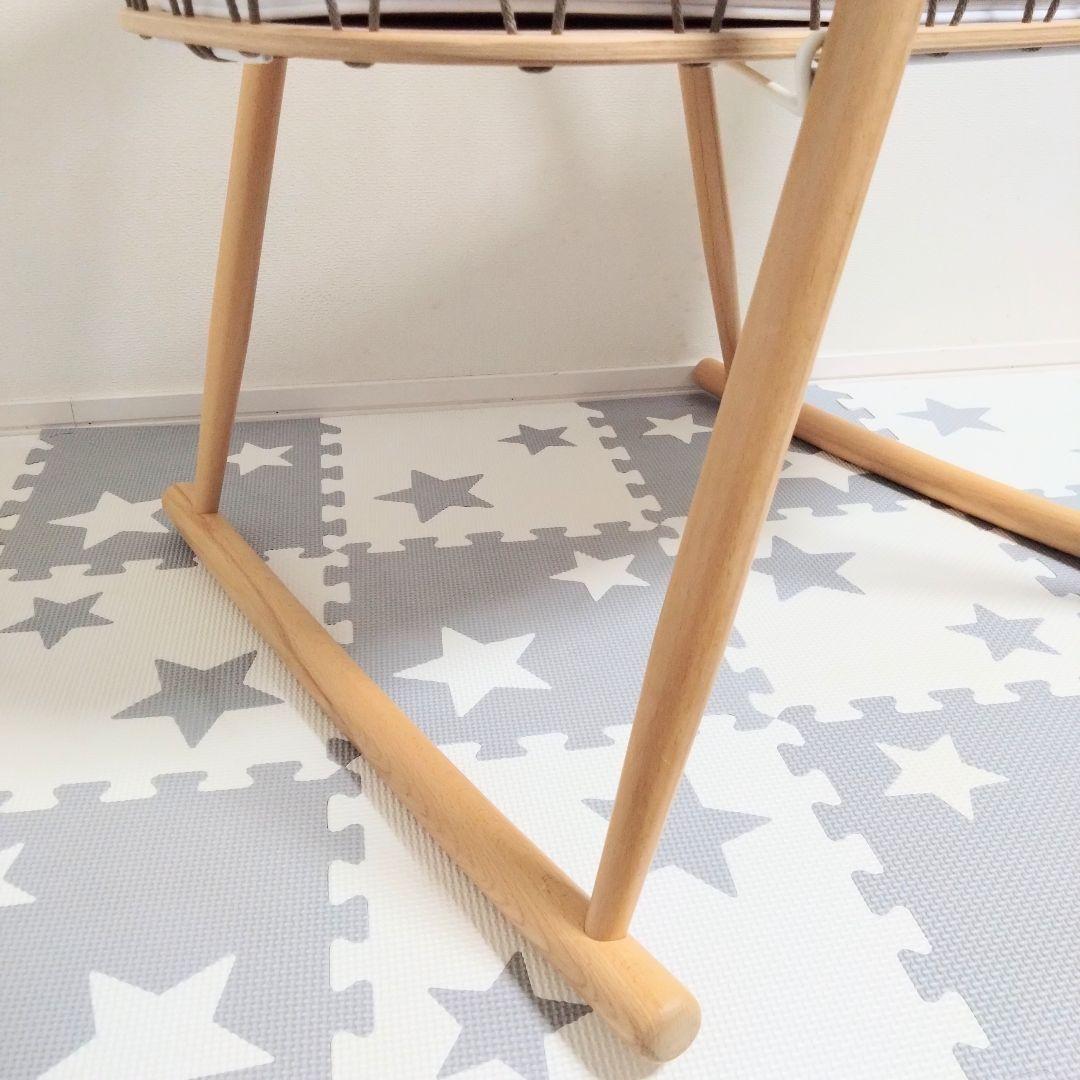 チャーリークレーン　ベビーベッド　ゆりかご　クミクリブメッシュ⭐︎