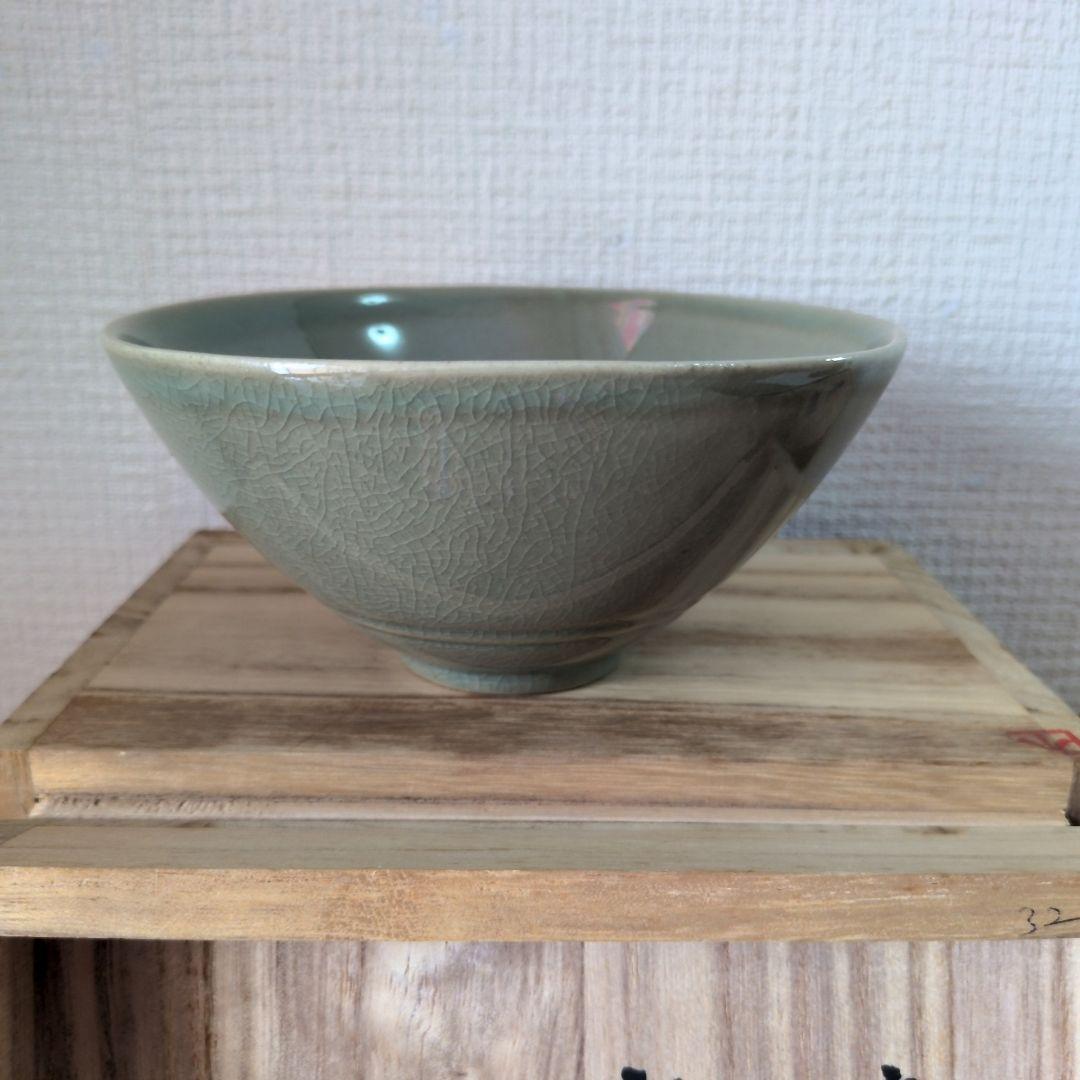 【極美品】楽善斎 李方子 高麗焼 青磁茶碗