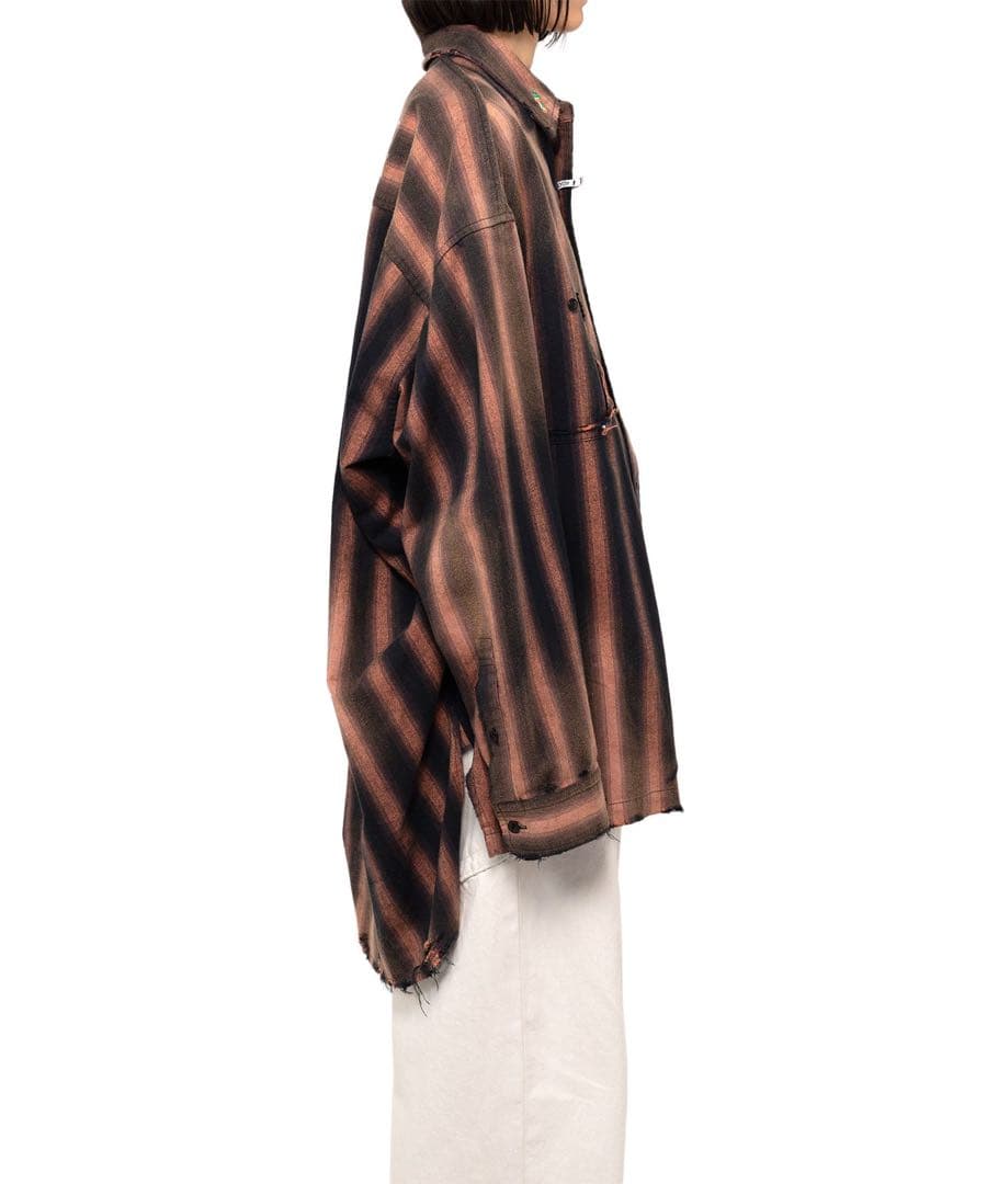 【Maison MIHARA】Ombre Stripe Shirt size38