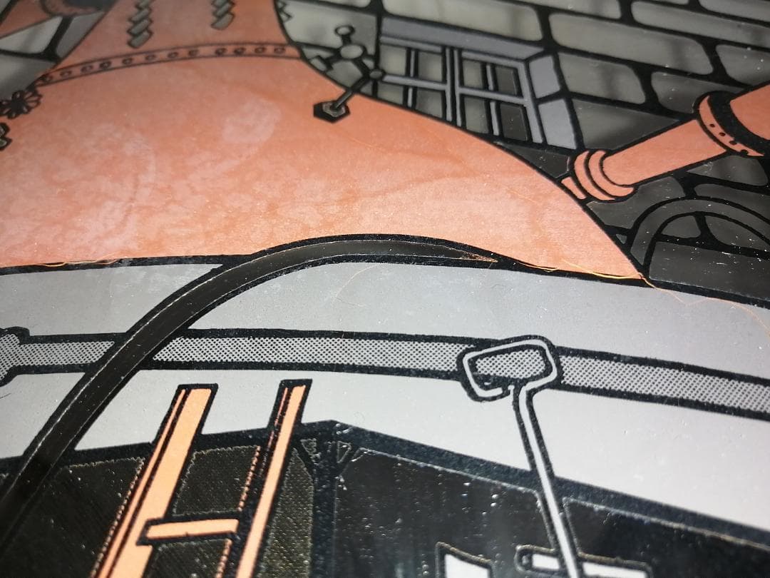 パブミラー「ニッカウヰスキー余市蒸溜釜」原画　奥山義八郎