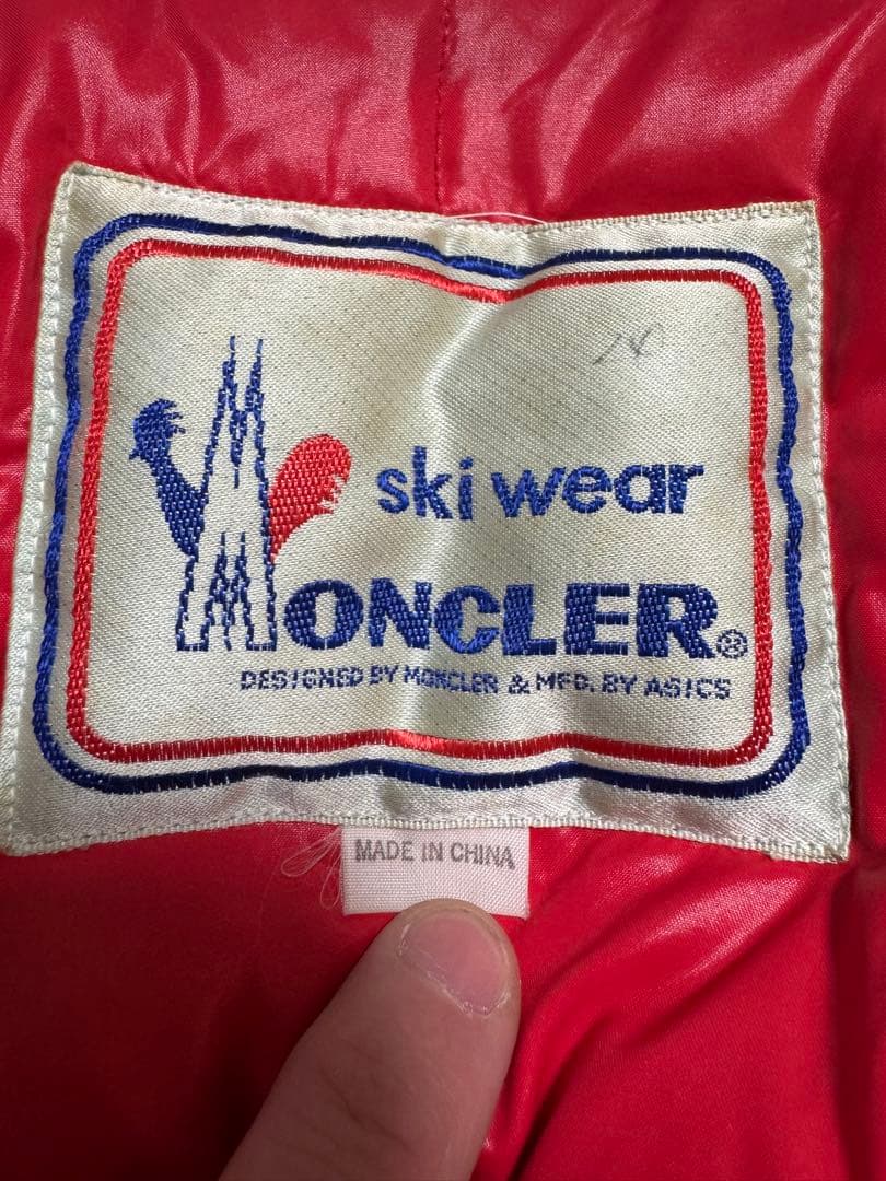 MONCLER モンクレール asics ダウンジャケット アシックス 80s