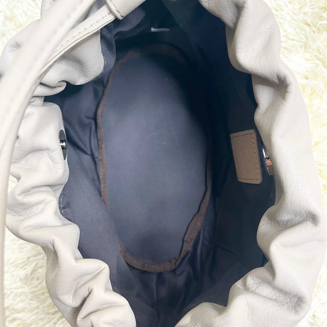 極美品【russet】レザー4way巾着ショルダーバッグ［chi企画］