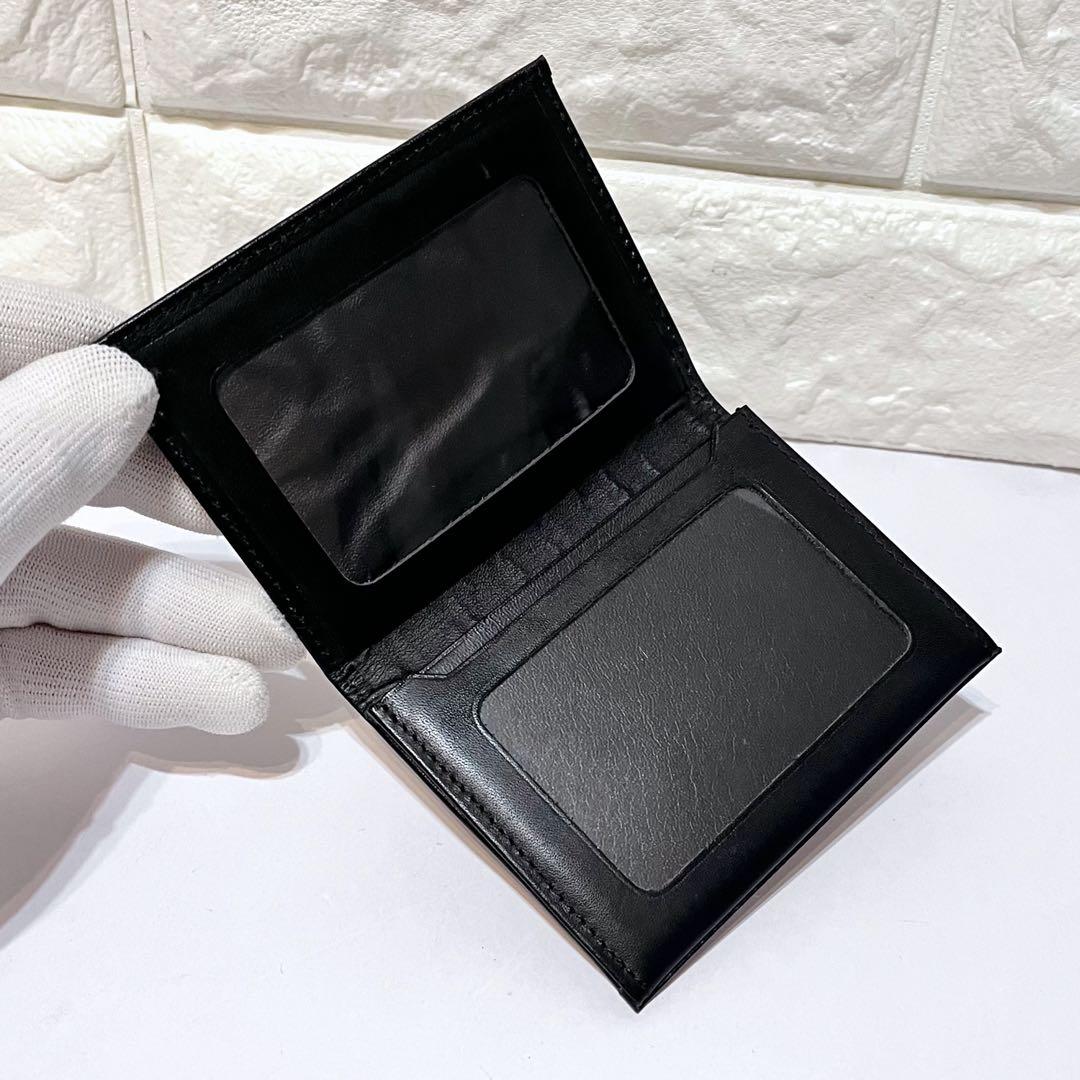 極美品 バーバリー ノバチェック ホースロゴ レザー キャンバス 名刺入れ